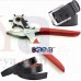 OkaeYa Leather Belt Hole Punch Plier Eyelet Puncher Revolve Card Bag Setter Tool Watchband Strap Household